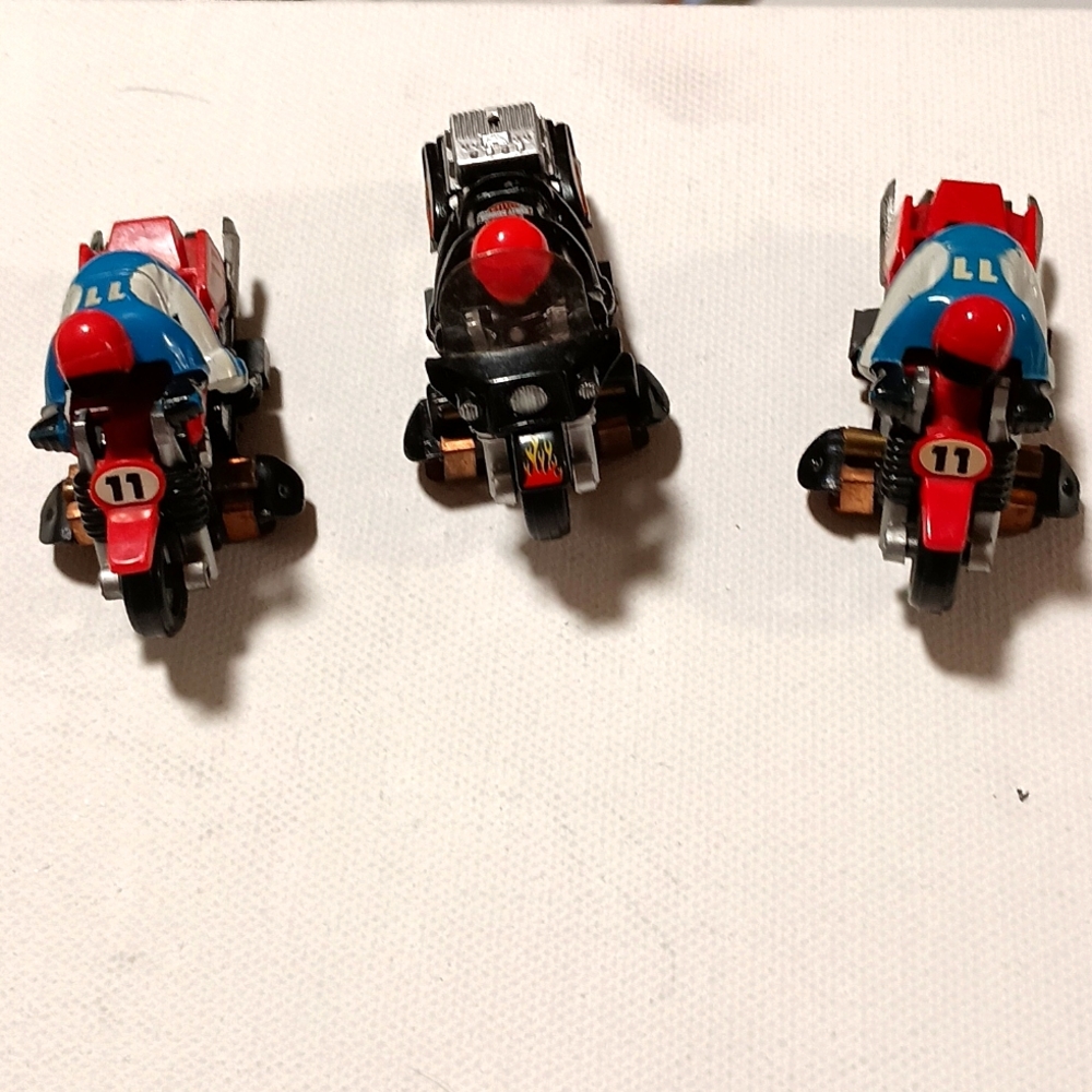 Three AFX racing bikes